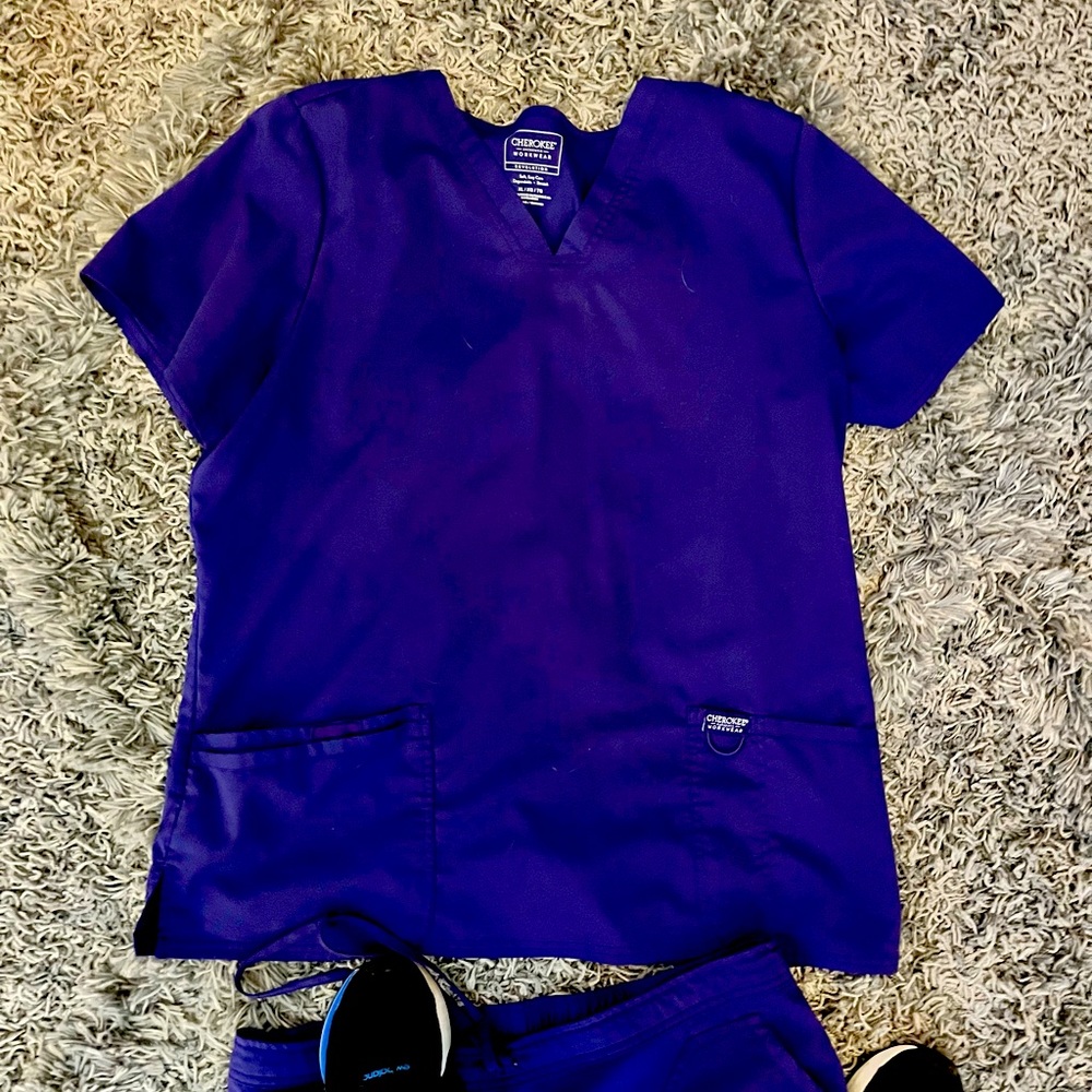 Cherokee worker/ to xl bottoms hemmed fit like petite large, they Olin brand !